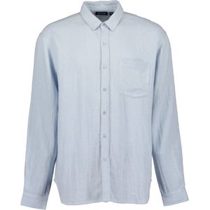 Blue Seven heren blouse - overhemd heren - 341011 - lichtblauw - lange mouwen - maat XL