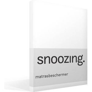 Snoozing - Matrasbeschermer - Eenpersoons - 80/90x200 cm - Wit