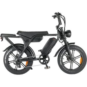 V8 2.0 pro Fatbike E-Bike 250 watt motorvermogen maximale snelheid 25 km/U 20X4.0 Dikke Banden met dubbele batterijen 100km afstand
