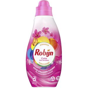 Robijn - Klein & Krachtig Classics Color Pink Sensation - Vloeibaar Wasmiddel - 19 Wasbeurten - 1 stuk