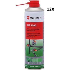 Wurth 12X Hechtend smeermiddel HHS 2000 HHS2000 500ml smeervet hogedruksmeerstof