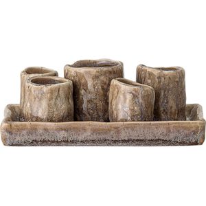 SaleBan Vaas Bruin Steengoed Bloomingville