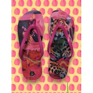 Owniez Flip Flops - Pink Queen Slippers - Kinderen - Meisjes - Comfortabele en Duurzame Slippers - Maat 37-38