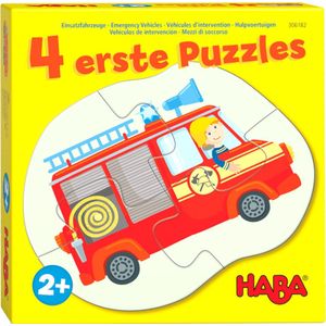 Haba Legpuzzel 4 Eerste Puzzels Hulpvoertuigen Junior Karton