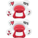 Difrax - Natural Fopspeen - 12+ Maanden - I Love Mama Speen - 2 st.