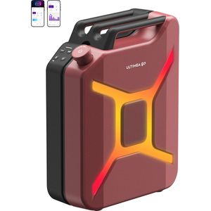 ULTIMEA - 300W draadloze PartyBox met Bass Boost - Draagbare partyluidspreker - RGB-licht - Auracast-modus, microfoon-/gitaaringang, app-bediening, voor feesten en buiten (rood en zwart)