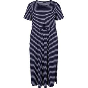 ZIZZI VDORIT SS 7/8 DRESS Dames Jurk - Blue - Maat XL (54-56)