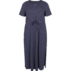 ZIZZI VDORIT SS 7/8 DRESS Dames Jurk - Blue - Maat M (46-48)