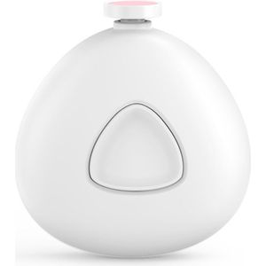 Elektrische Nagelvijl - Wit - Baby Nagelverzorging - Ook Voor Volwassenen - Veilig en Zacht voor Baby's - Inclusief 6 Diverse Vijl koppen incl. Polijstkop - Waterbestendig - Manicureset Baby - Baby Cadeau