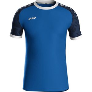 Jako Iconic Shirt Korte Mouw Kinderen - Sportroyal / Marine | Maat: 152