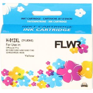 FLWR - Inktcartridge / 912XL / Geel - Geschikt voor HP
