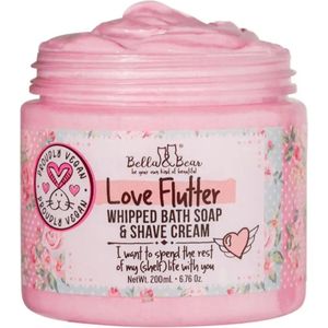 Bella & Bear | Love Flutter Whipped Soap & Shave Cream - 200ml - Vegan