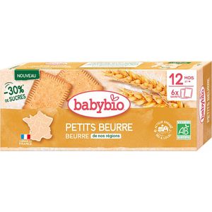 Babybio Petits Beurre 12 Maanden en + Biologisch 6 Zakjes van 2 Koekjes