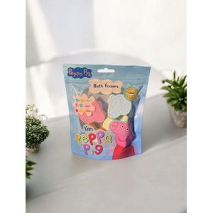 Peppa Pig bad bruisballen – 6 stuks – Met verrassing – Voor kinderen vanaf 3 jaar – Kleurrijk badplezier met geur en schuim – Huidvriendelijk – Leuk als cadeautje of traktatie – Met Peppa, George en hun vriendjes