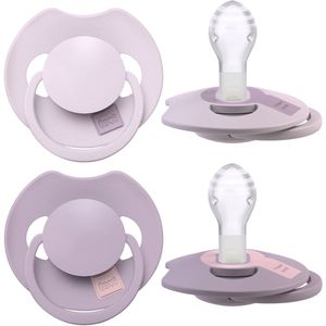 Difrax LOVI Dynamische Fopspeen 18+ Maanden - Lichtroze & Paars - 2 Stuks