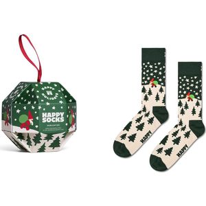 Happy Socks - 1-Pack Snow Globe Gift Set - Donkergroen - Huissokken