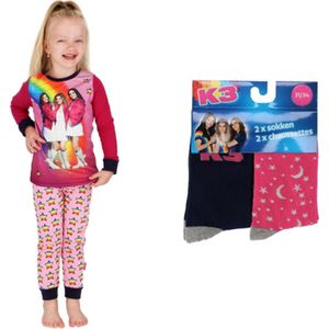 K3 Pyjama 134/140 en Sokken 31/34 Stars Voordeelset