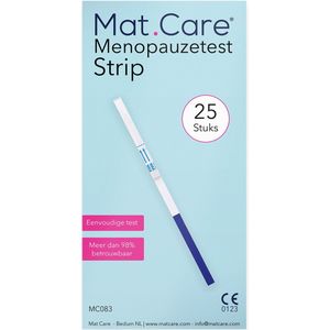 Mat Care Menopauzetest Strip - vruchtbaarheidstest vrouw - 25 stuks