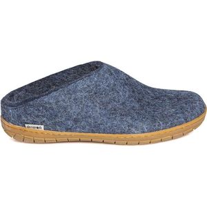 Glerups Slipper met rubber zool-Blauw-42