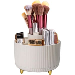 Ibenzoa® Praktische 360° Draaibare Cosmetica-Organizer met Meerdere Vakken voor Make-up en Accessoires