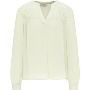 usha - FESTIVAL - Blouse - Pastelgroen - Wijde Blouse - Lange Mouw