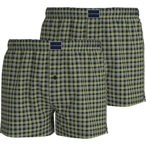 TOM TAILOR - Dakota Heren Woven Boxershorts 2 pack - Groen - Maat XL