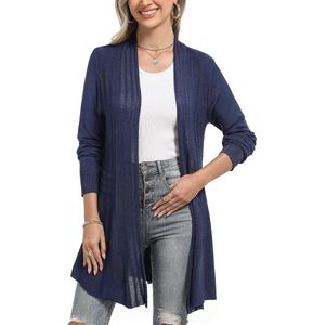 Dames Lange Vest - Lichte, Elegante Cardigan voor Elke Gelegenheid