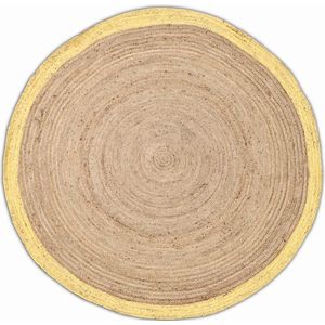 Giga Living - Jaipur Vloerkleed - Geel - Jute - Ø150cm