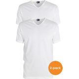 Alan Red - Vermont Extra Lange T-Shirts Wit (2Pack) - Heren - Maat XL - Regular-fit