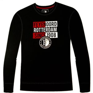 Feyenoord - Sweater - Shirt - Zwart - Maat 116/122 - Kinderen