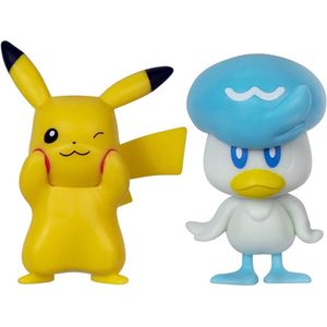 Pokémon - Pikachu & Quaxly - Jazwares Battle Figure Actiefiguren