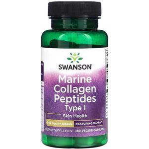 Swanson | Marine Collagen Peptides Type I | 60 veg capsules | 1 x 60 capsules