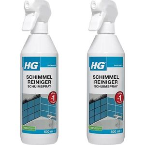 HG schimmelreiniger schuimspray - 2 Stuks + Gratis KD Spons