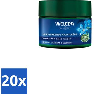 WELEDA - Nachtcrème Versterkend - Blauwe Gentiaan & Edelweiss - 40 ml - Bulkverpakking - 20 stuks