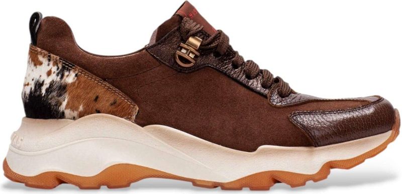 Hispanitas - ZHI254404 - Sneakers - Bruin - Leer - Veters - Casual