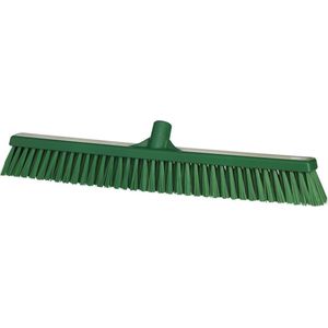 Vegen Borstel - 610mm zacht/Stijve Borstelkop - Polyester Varkenshaar - Groen