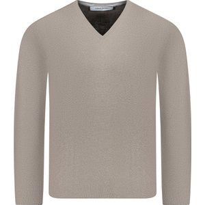 Gran Sasso Trui Bruin Bruin Aansluitend - Maat 4XL - Mannen - Never out of stock Collectie - Wol