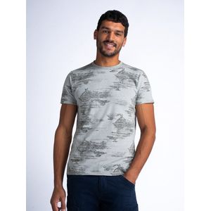 Petrol Industries - Heren All-over Print T-shirt Bask - Groen - Maat S