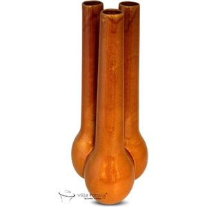 Vaas - Villa Pottery - Decoratie - Woondecoratie - Keramiek - Flowerpower 4_3 Orange Reactive