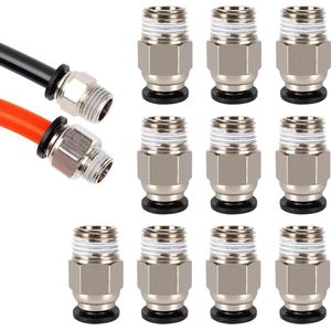 10 stuks PC4-M10 pneumatische connector snelkoppeling voor 3D-printers .