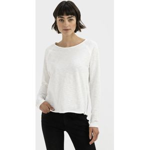 camel active Overhemd met lange mouwen zuiver katoen - Maat womenswear-M - Weiß