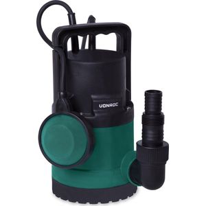 VONROC Dompelpomp/Waterpomp 300W - 6500l/h - Voor schoon en licht vervuild water - Met vlotter