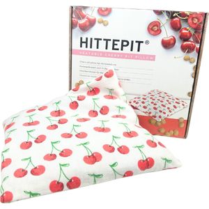 Hittepit® Vierkant Rode Kersen - Kersenpitkussen - Pittenzak Magnetron - 27cm x 27cm