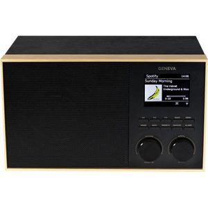 Geneva - DeCon S - Internet Radio - DAB+ - Bluetooth - Messing/Zwart