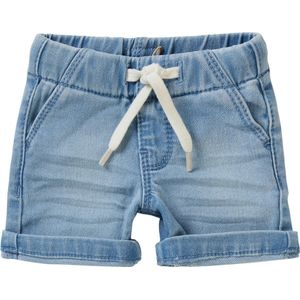 Noppies Boys Short Denim Bayport Jongens Broek - Light Blue Wash - Maat 56