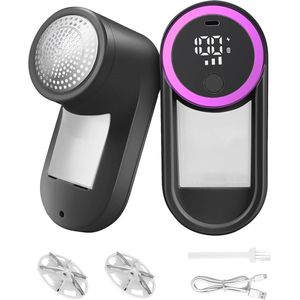 Oplaadbaar Scheerapparaat tegen Pluizen met LED-Display en 6 Messen