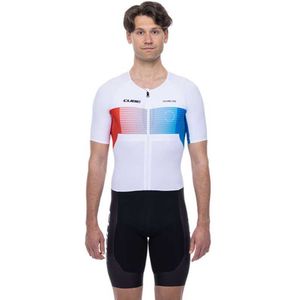 Cube Teamline Korte Mouw Triatlonpak Wit L Man