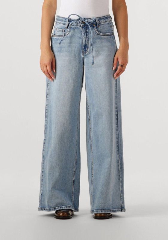 My Essential Wardrobe Mwkaro 144 Mid X-wide Jeans Dames - Broek - Lichtblauw - Maat 29/32