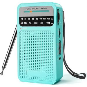 Radio voor Rampen - Noodradio - Draagbare Radio - Radio op Batterijen - Noodradio - Transistor Radio Op Batterijen - AM/FM - Sterk Signaal