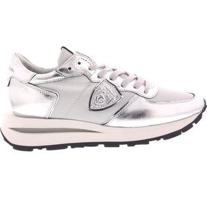 Dames Sneakers Philippe Model Philippe Model Tropez Haute Low Metal Zilver - Maat 42